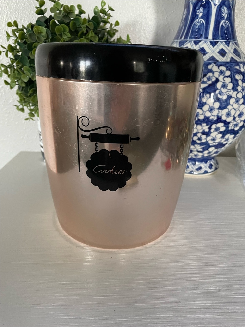 Vintage Midcentury 1950s 1960s West Bend Cookie Copper Aluminum Canister